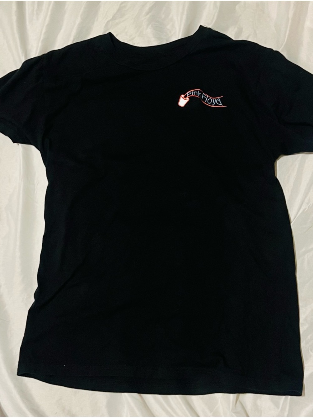 Pink Floyd Black Graphic Tour Tee Shirt Men’s Black M